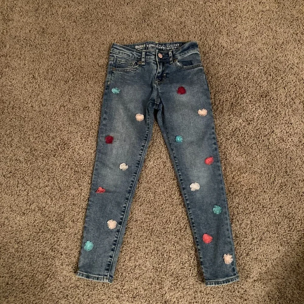 Gymboree floral jeans sz 7